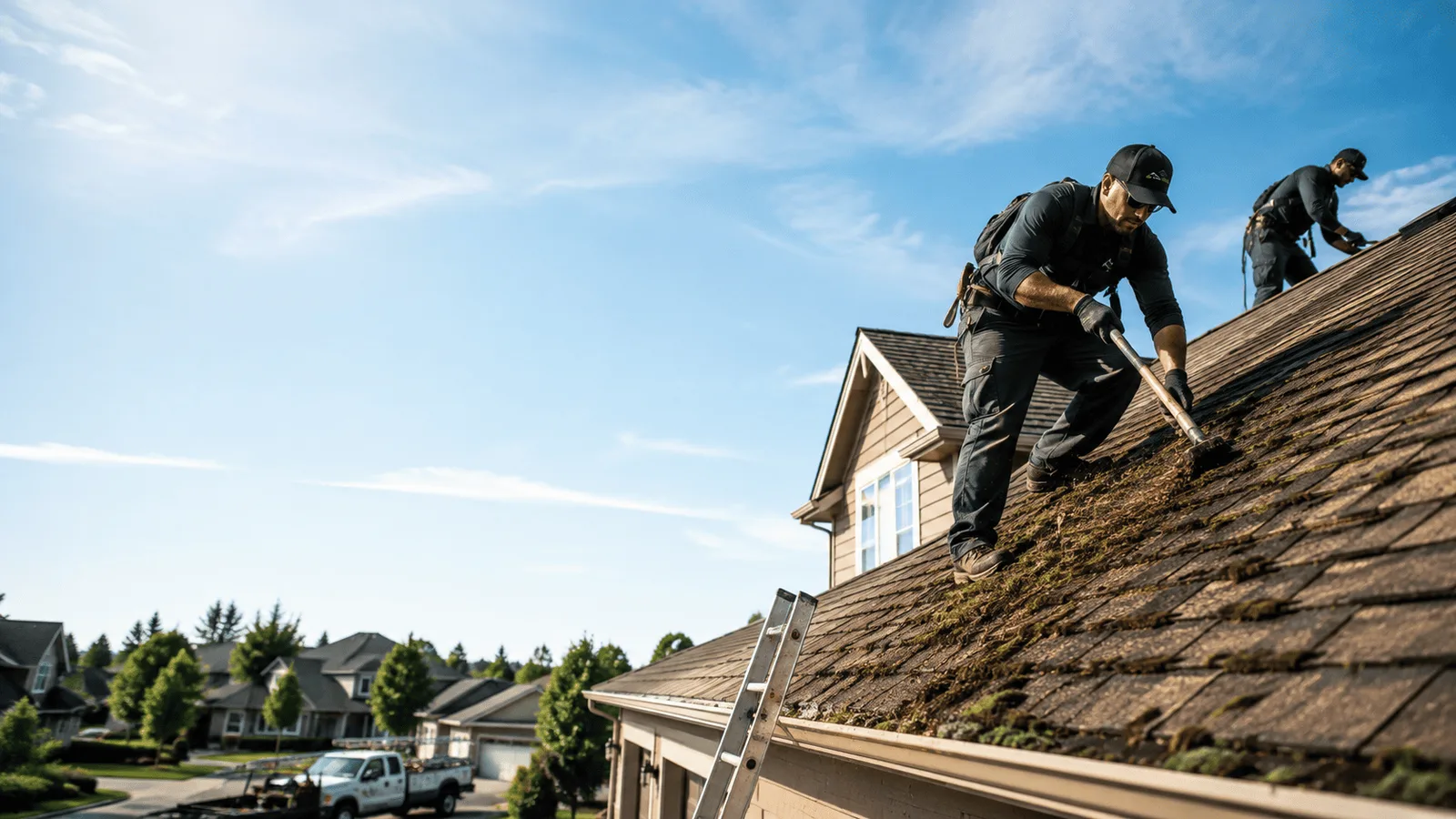 Roof Moss Removal in Hales Corners, WI near me